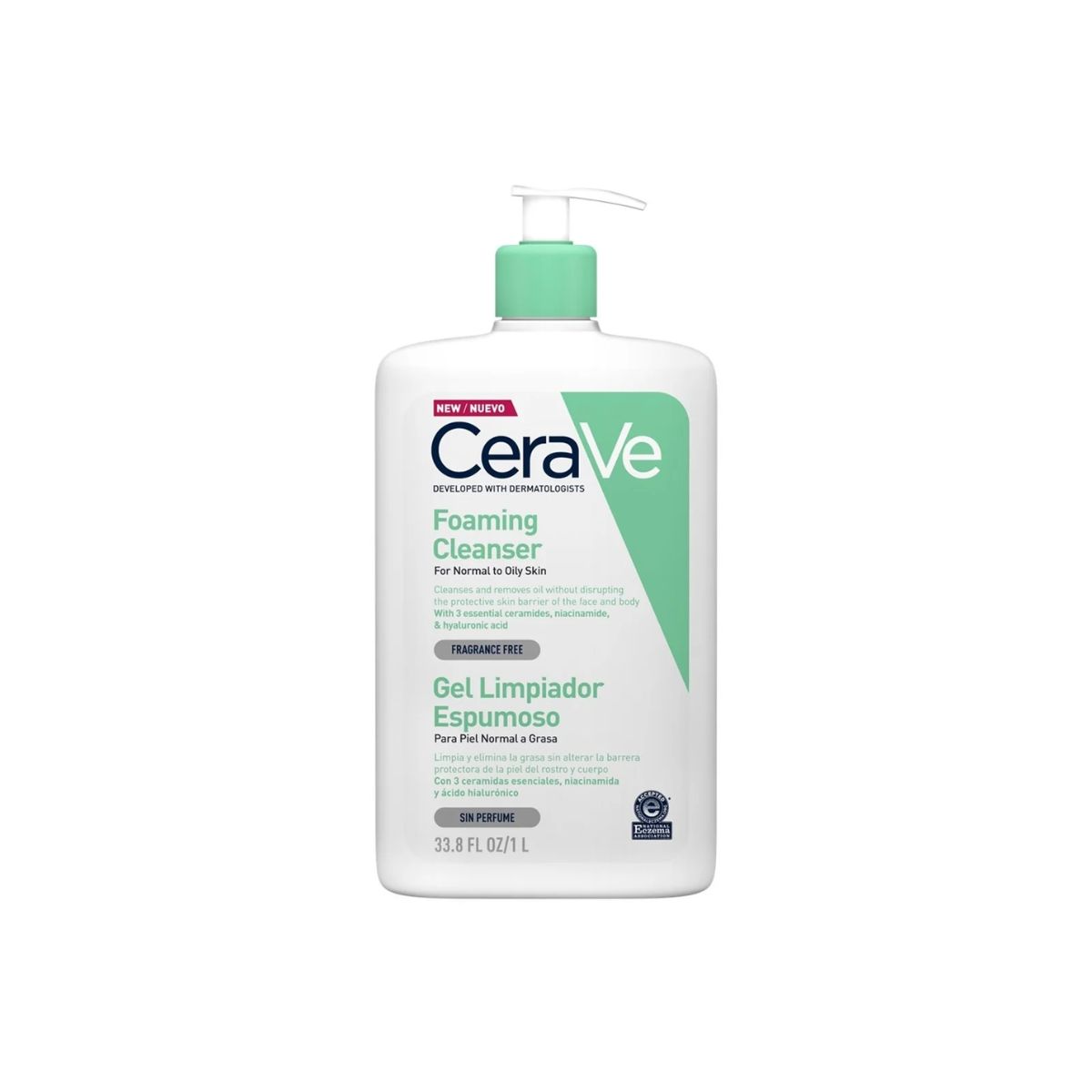 Untitled design (2) CeraVe Foaming Cleanser 1 Liter - Image 1