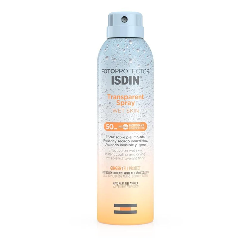ASW200011426_101_840x ISDIN Transparent Spray Wet Skin SPF50 - 250ml - Image 1