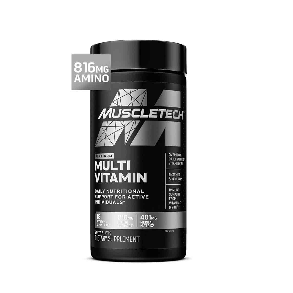 1 MuscleTech Platinum Multi Vitamin 90 Tablets - Image 1