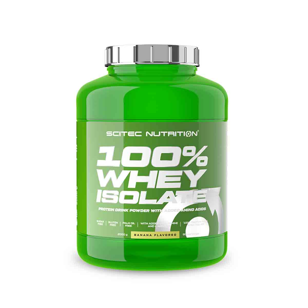 bana Scitec Nutrition 100% Whey Isolate – Banana Flavor (2 000 g) - Image 1