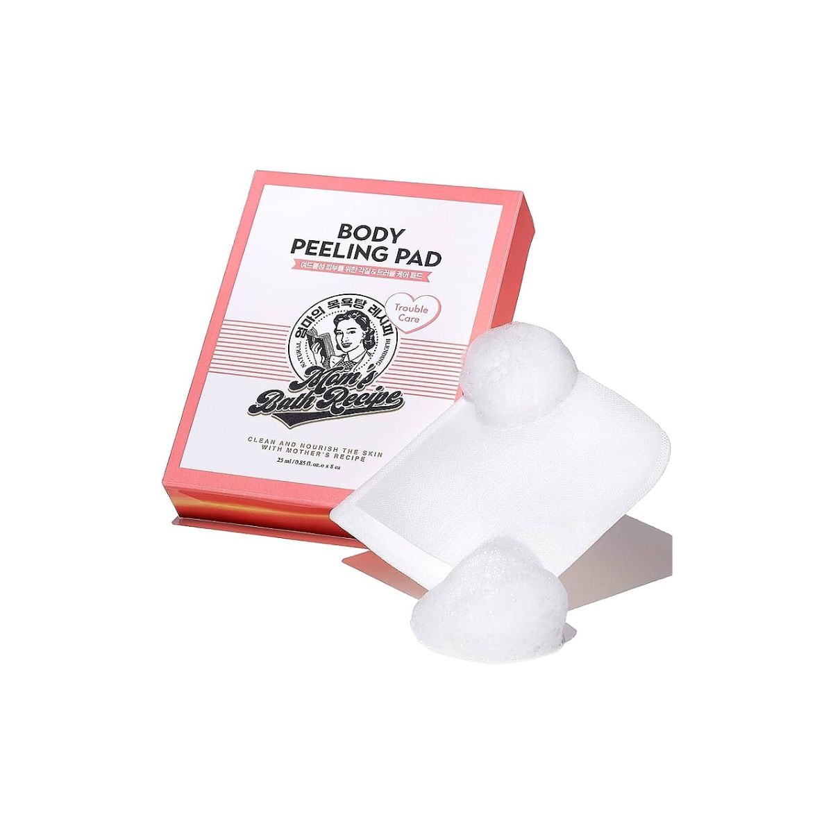 187 Mom's Bath Recipe Body Peeling Pad Trouble Care Pad 8 Sheets - Image 1
