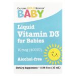 California Gold Nutrition Baby Liquid Vitamin D3 – 10 mcg (400 IU), 10 ml - Image 2