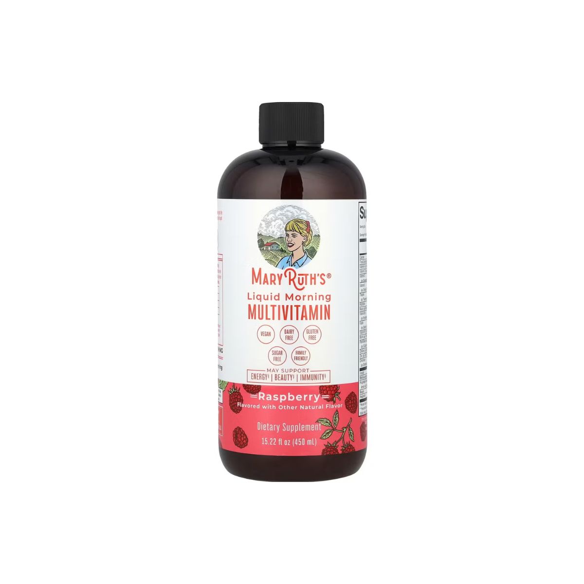 1 MaryRuth’s Liquid Morning Multivitamin Raspberry 450ml - Image 1