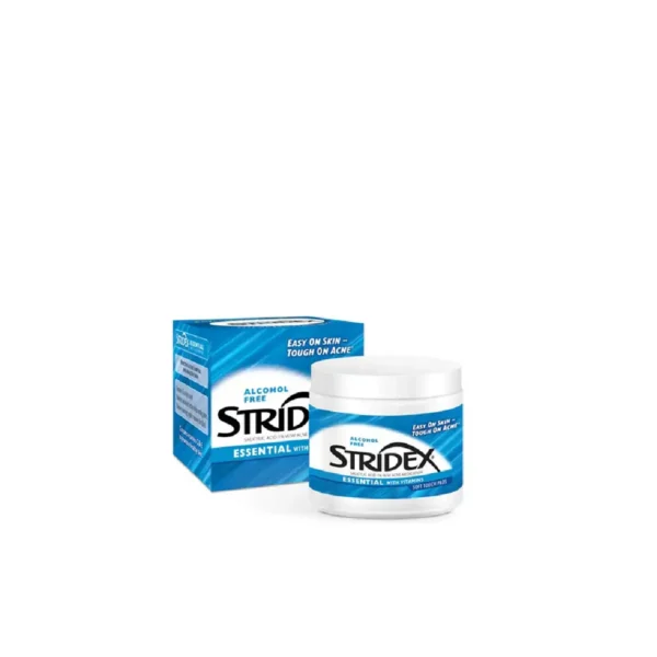 Stridex Essential Acne Pads with Salicylic Acid 1% and Vitamins – 55 Count - Image 2