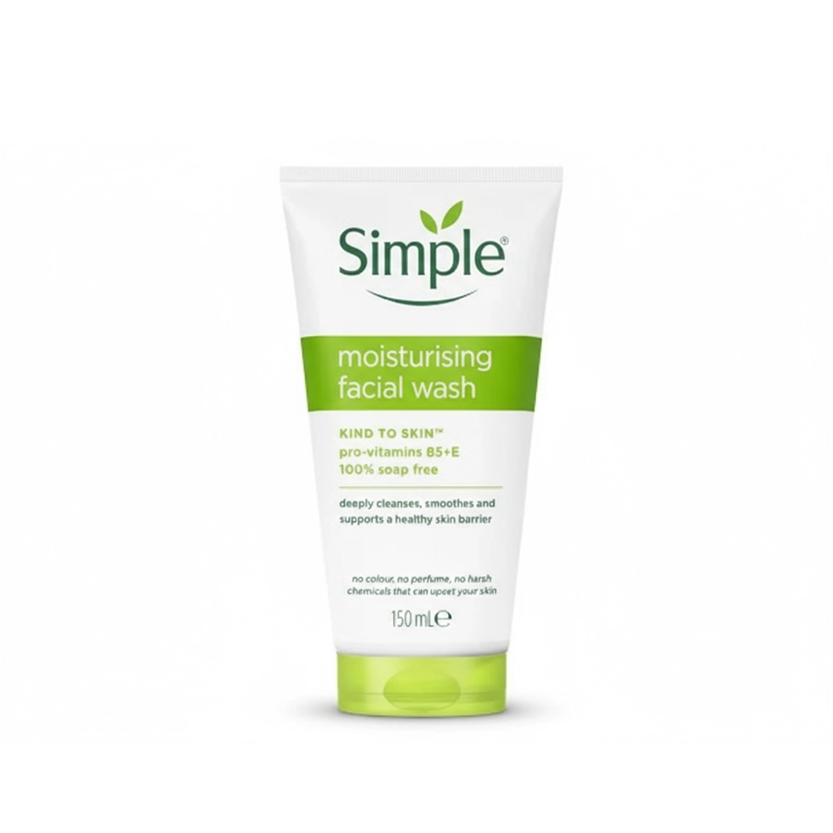 Simple Moisturising Facial Wash Kind to Skin – Pro-Vitamins B5 + E – 150 ml - Image 1
