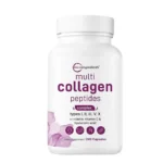 Micro Ingredients Multi Collagen Peptide Complex (Types I, II, III, IV) with Biotin, Vitamin C & Hyaluronic Acid – 240 Capsules
