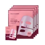 Eqqualberry Collagen Pore Care Hydrogel Face Mask (4 Sheets) with Biome & PDRN