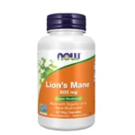 NOW Lion’s Mane Mushroom 500 mg – 60 Veg Capsules