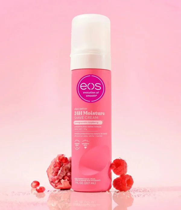 EOS Shea Better 24H Moisture Shave Cream Pomegranate Raspberry 207ml - Image 2
