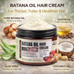 Pure Natural Batana Oil Hair Cream 100% Natural Hair Moisturizing Treatment 360ml - Image 2