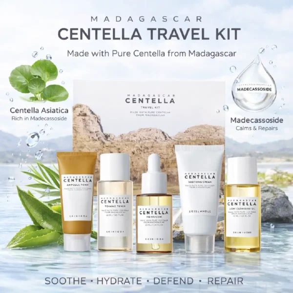 Centella Travel Skincare Kit – Mini Soothing & Hydrating Set - Image 2