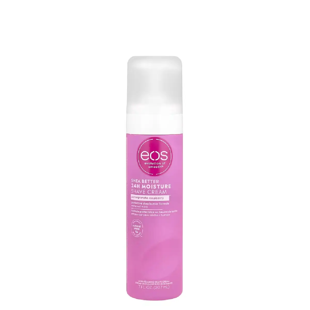 New Project (57) EOS Shea Better 24H Moisture Shave Cream Pomegranate Raspberry 207ml - Image 1