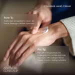 Advanced Clinicals Collagen Hand Cream Moisturizer 8 fl oz (237 ml) - Image 3
