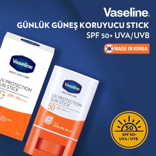 Vaseline Daily Sun Care UV Protection Sun Stick SPF50+ 15g - Image 3