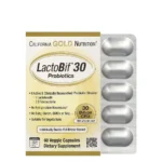 California Gold Nutrition LactoBif® Probiotics 30 Billion CFU – 60 Veggie Capsules