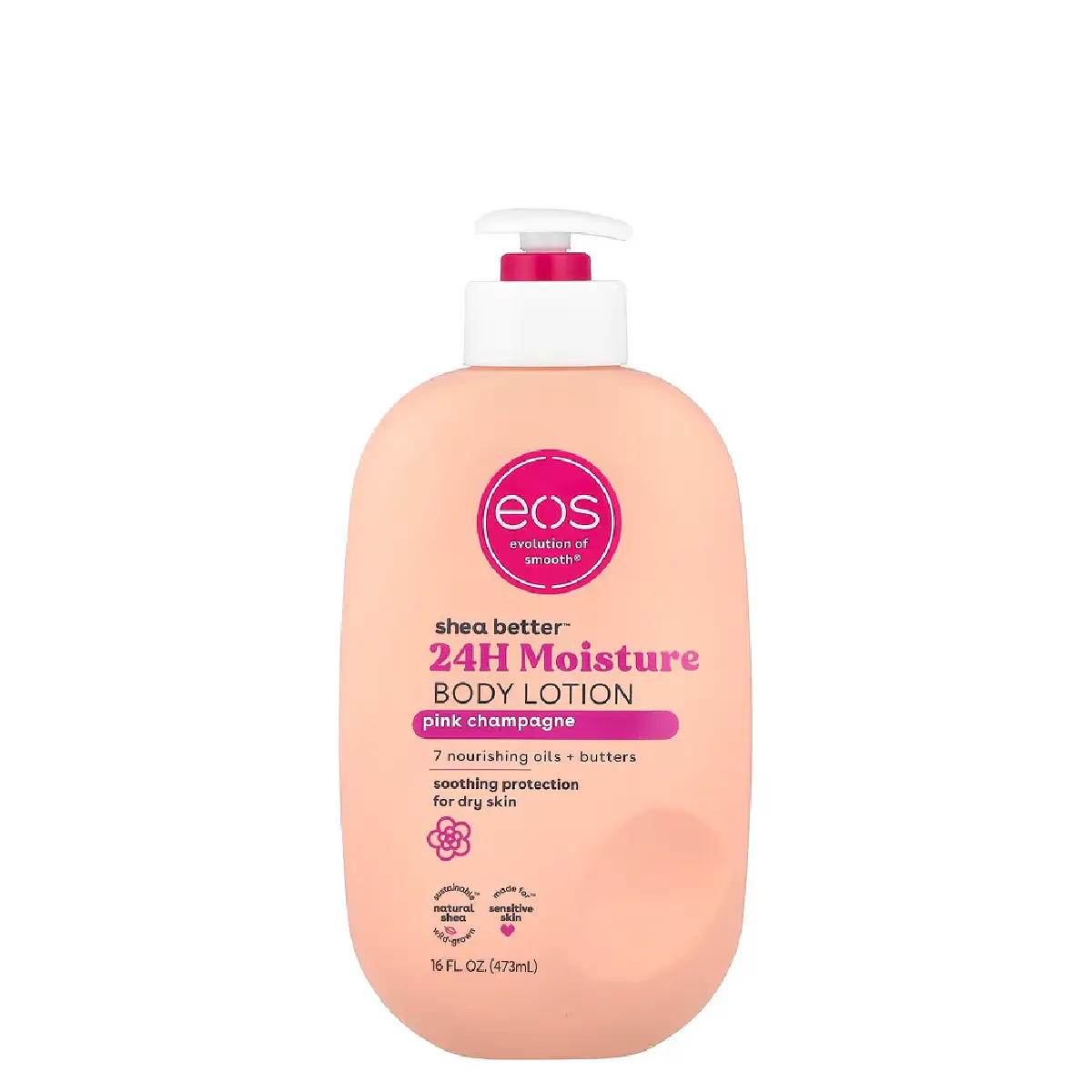 New Project (44) EOS, Shea Better™, 24H Moisture Body Lotion, Pink Champagne (473 ml) - Image 1