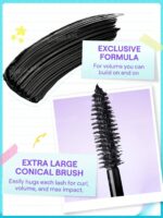 SHEGLAM Lashlighter Mega Boost Volumizing & Curling Mascara Purple 8ml - Image 3