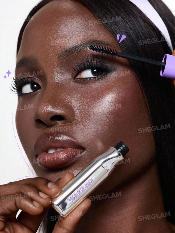 SHEGLAM Lashlighter Mega Boost Volumizing & Curling Mascara Purple 8ml - Image 6