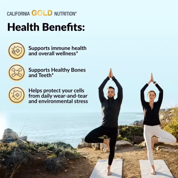 California Gold Nutrition Vitamin D3 125 mcg (5,000 IU) - 90 Fish Gelatin Softgels - Image 5