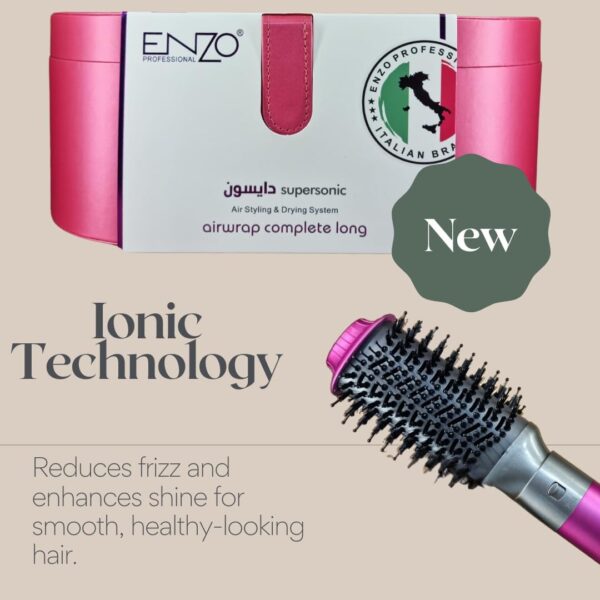 Enzo Professional Supermotor Air Styling & Drying System 4133 Pink - Image 4