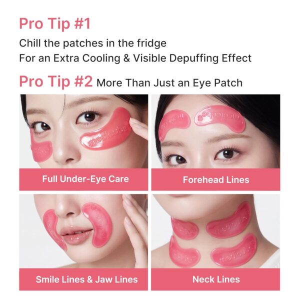 Medicube PDRN Pink Collagen Jelly Eye Mask 50 Pairs - Image 6